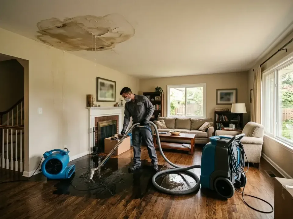 attic-pipe-burst-ceiling-drip-008 — frequently asked questions, Water Damage Restoration & Carpet Care in Hampton, IA